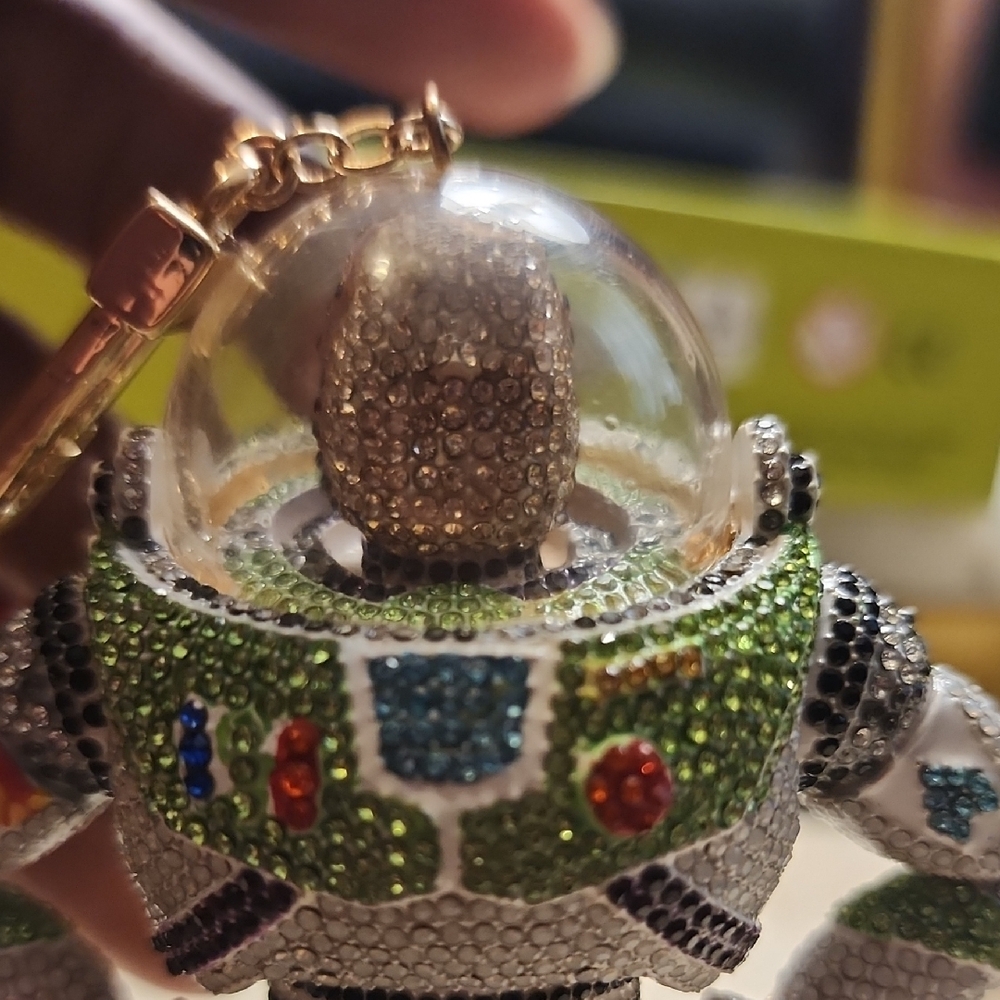 Crystal-Embellished Buzz Lightyear Bag Charm - Picture 4 of 6